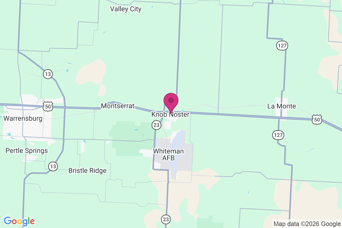 Carte de Whiteman Air Force Base