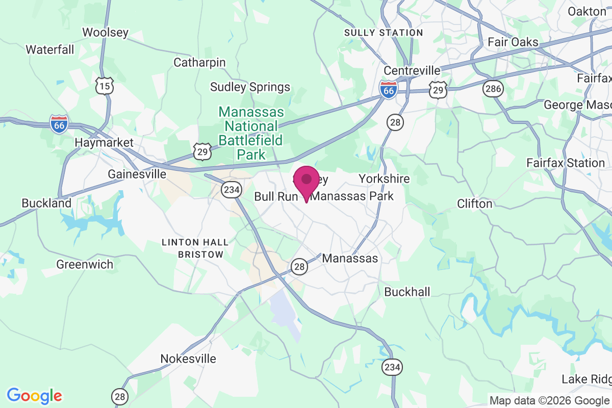 Carte de Bull Run East