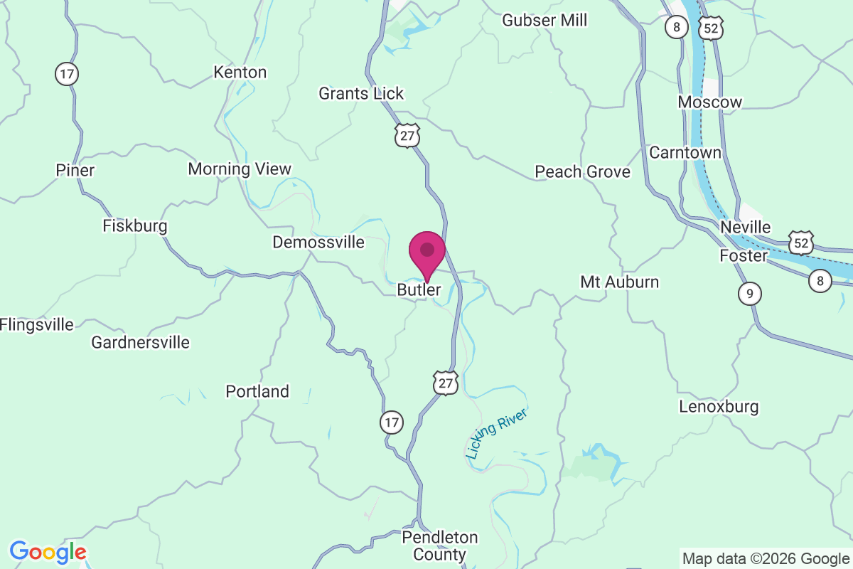 Carte de De Mossville