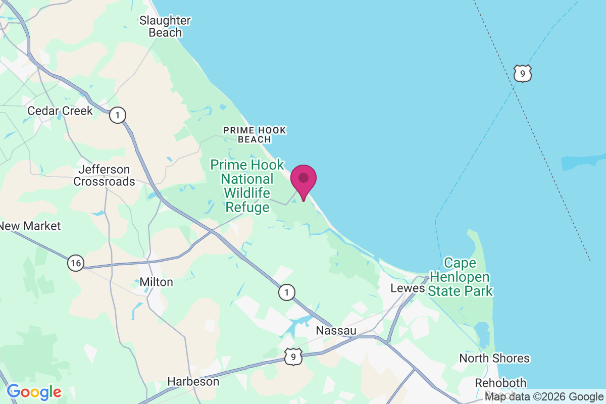 Carte de Broadkill Beach