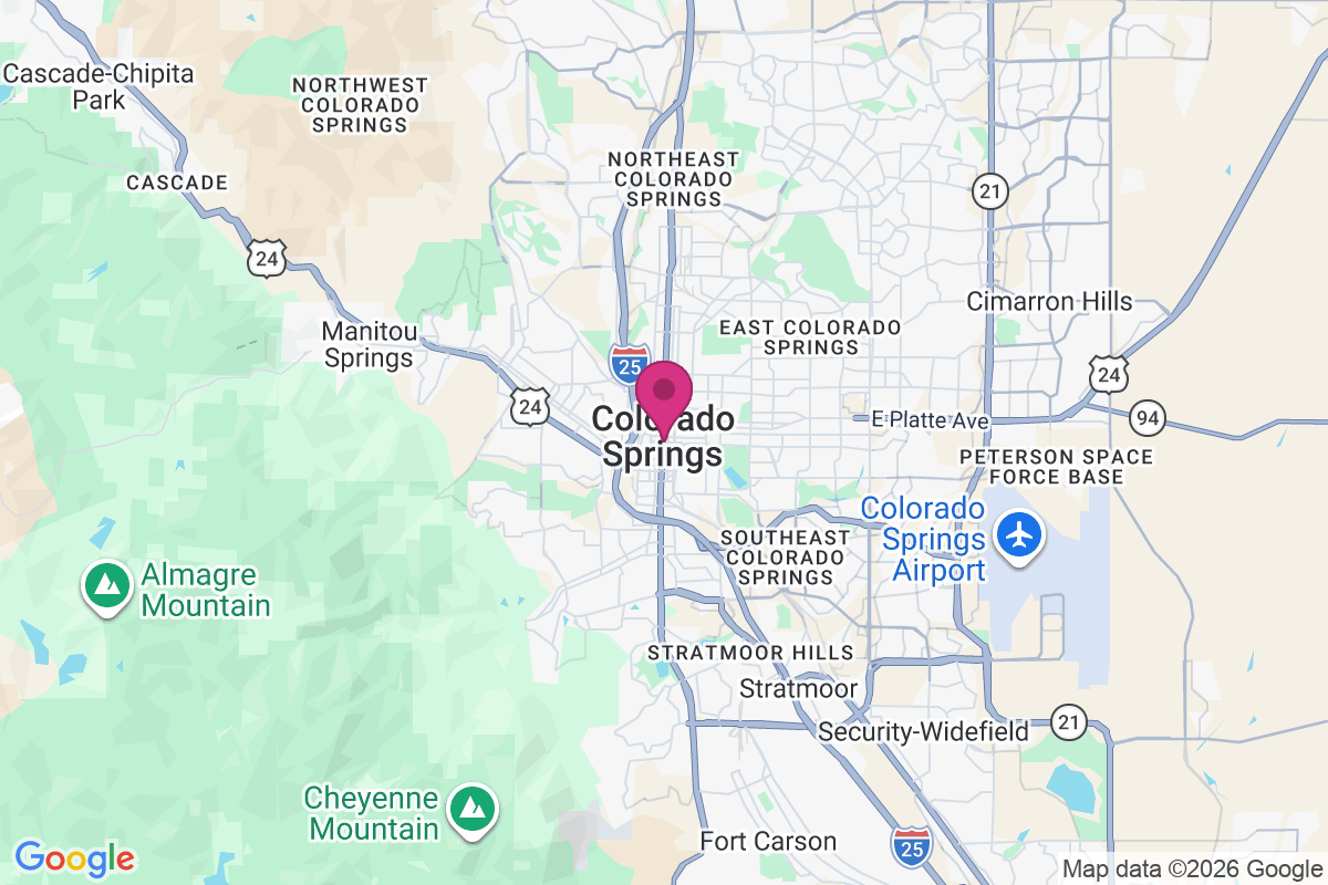 Carte de Colorado Springs