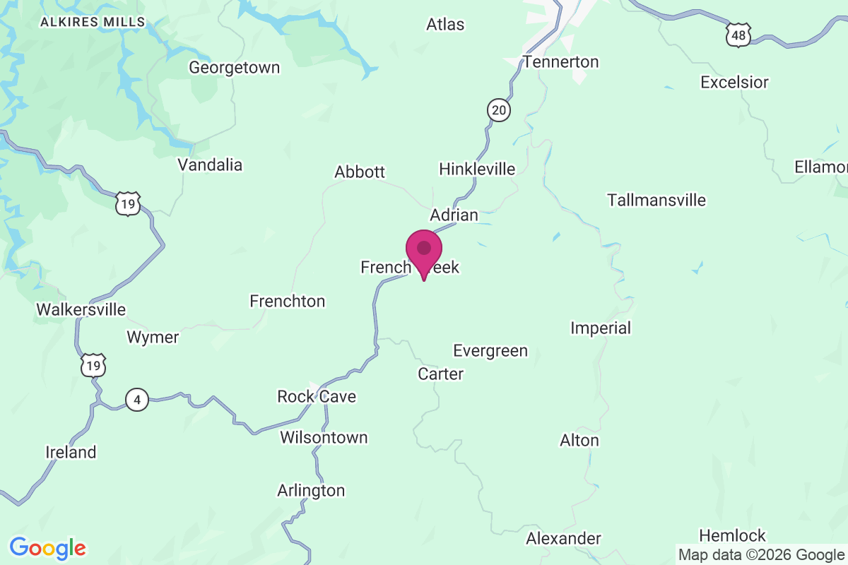 Carte de French Creek