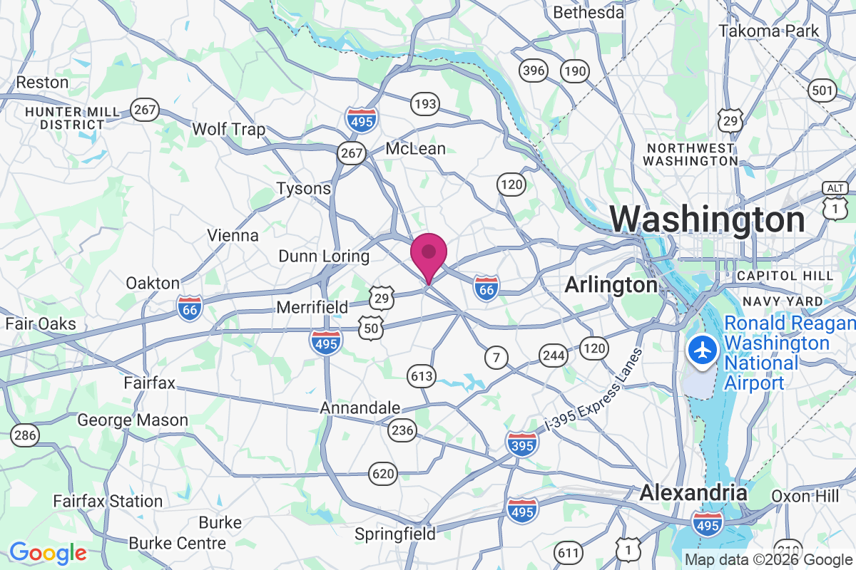 Carte de Falls Church