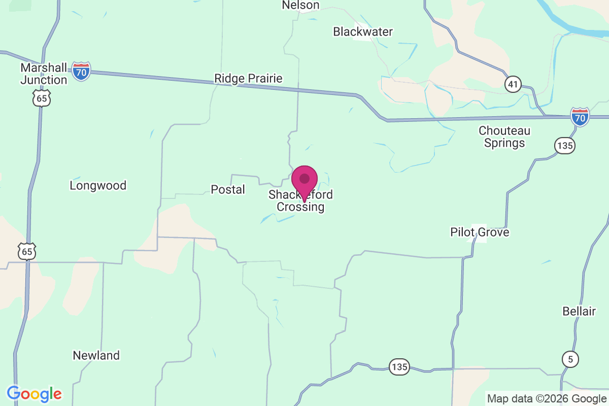 Carte de Shackleford Crossing