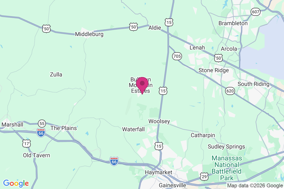 Carte de Bull Run Mountain Estates