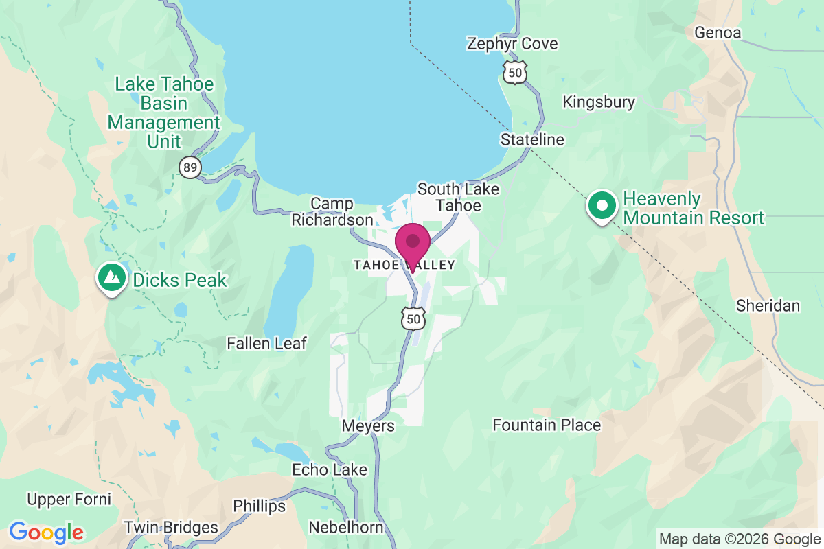 Carte de Tahoe Valley
