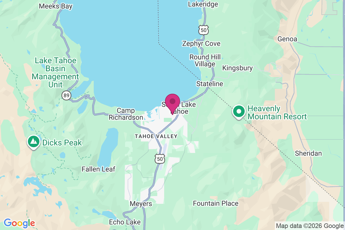 Carte de South Lake Tahoe