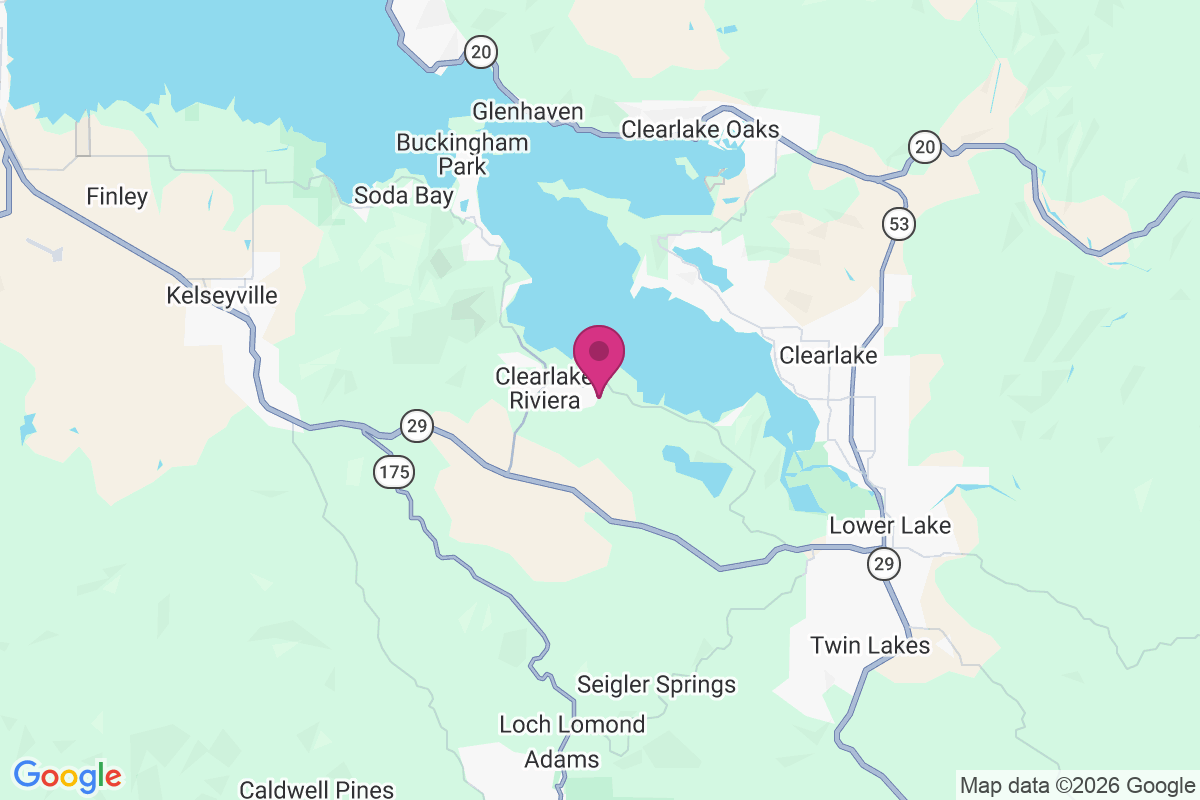 Carte de Clear Lake Riviera