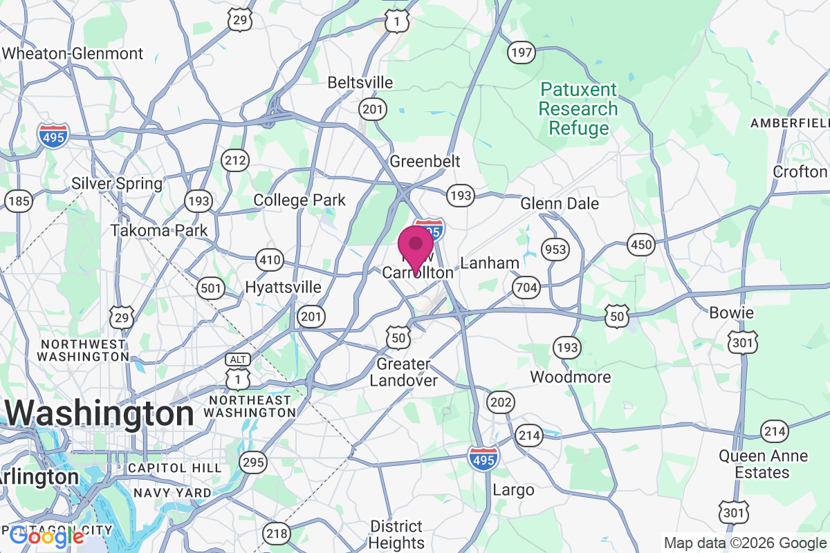 Carte de New Carrollton