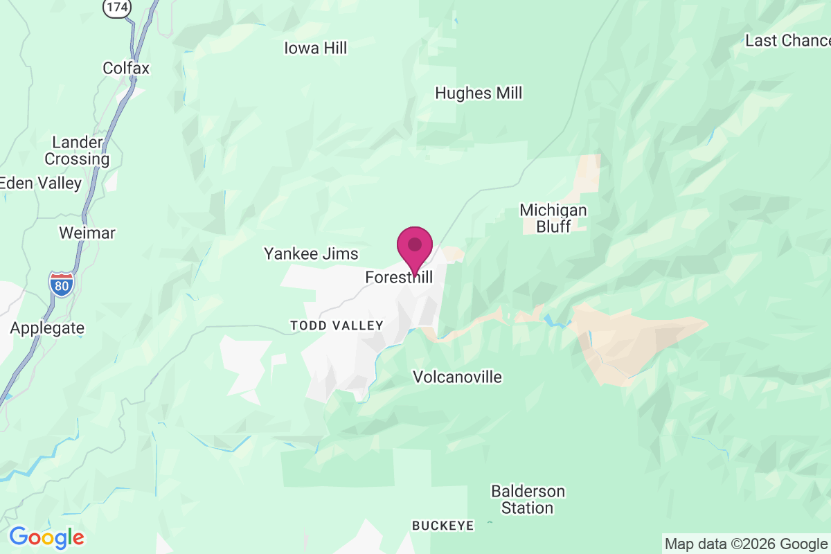 Carte de Foresthill
