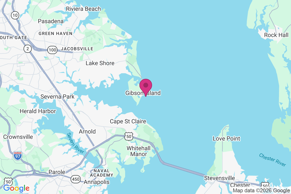 Carte de Gibson Island
