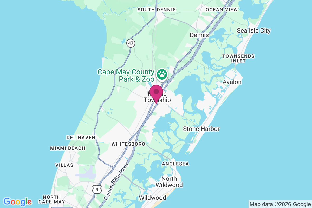 Carte de Cape May Court House