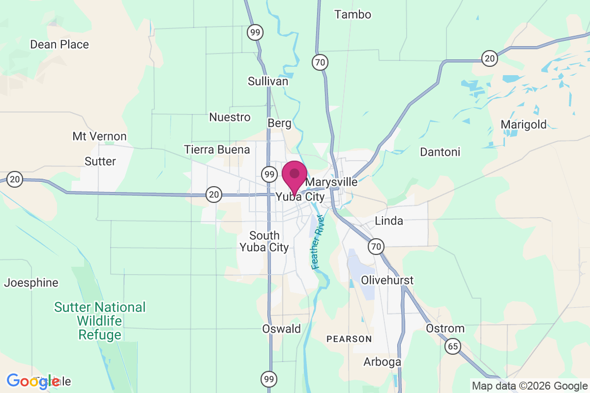 Carte de Yuba City