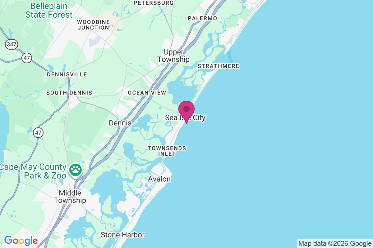 Carte de Sea Isle City