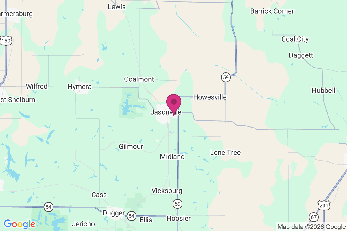 Carte de Jasonville