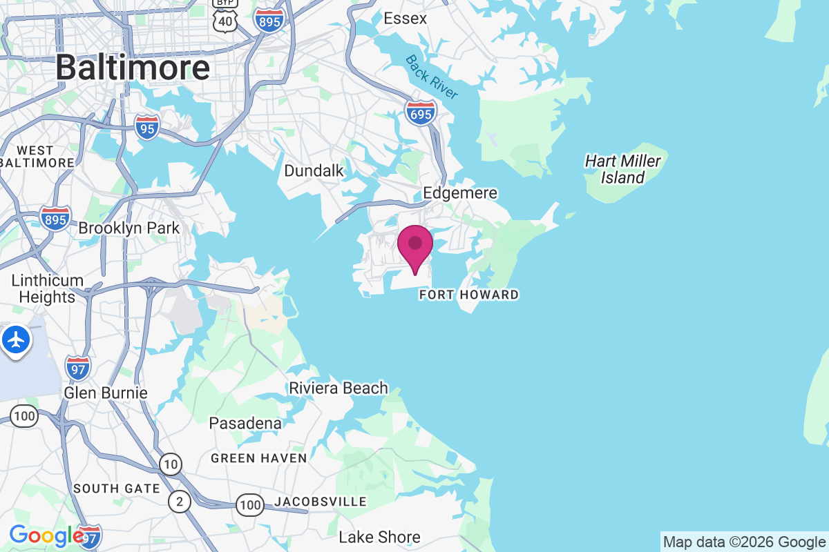 Carte de Sparrows Point