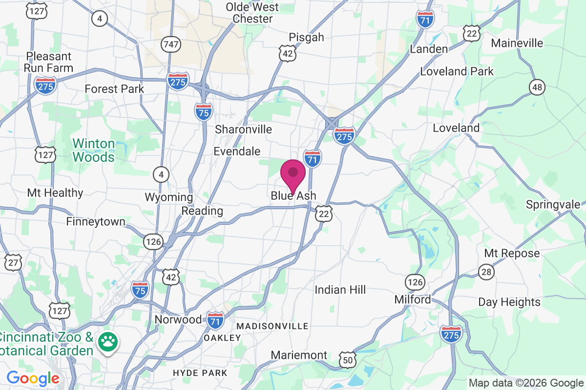 Carte de Blue Ash