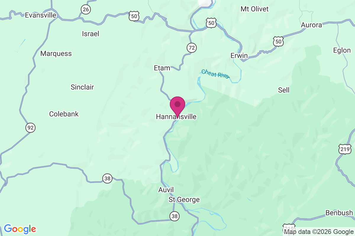 Carte de Hannahsville
