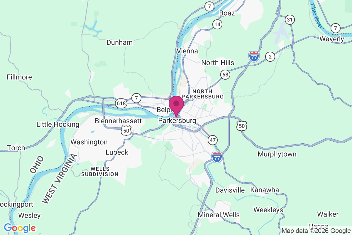 Carte de Parkersburg