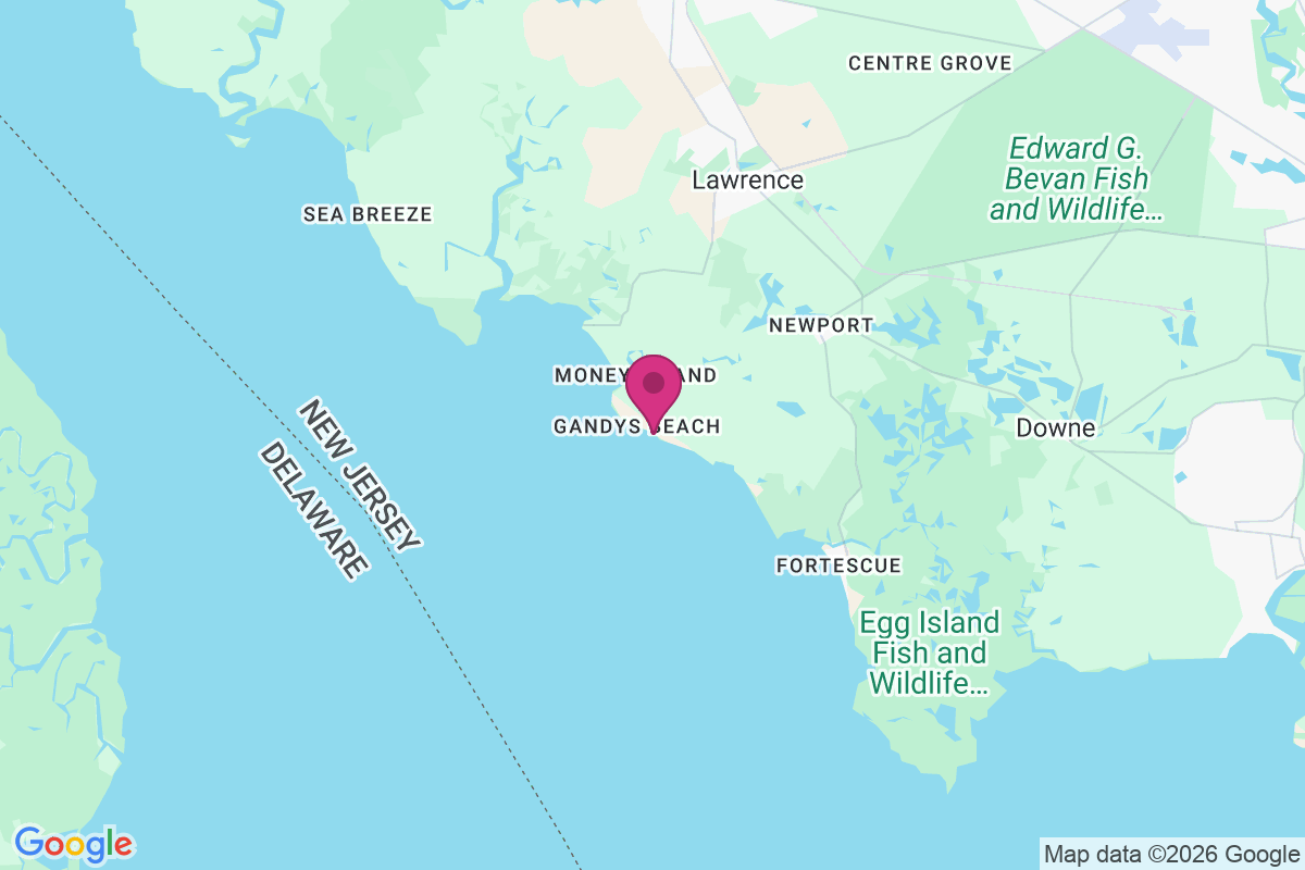 Carte de Gandys Beach