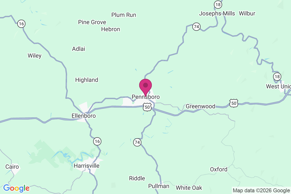 Carte de Pennsboro