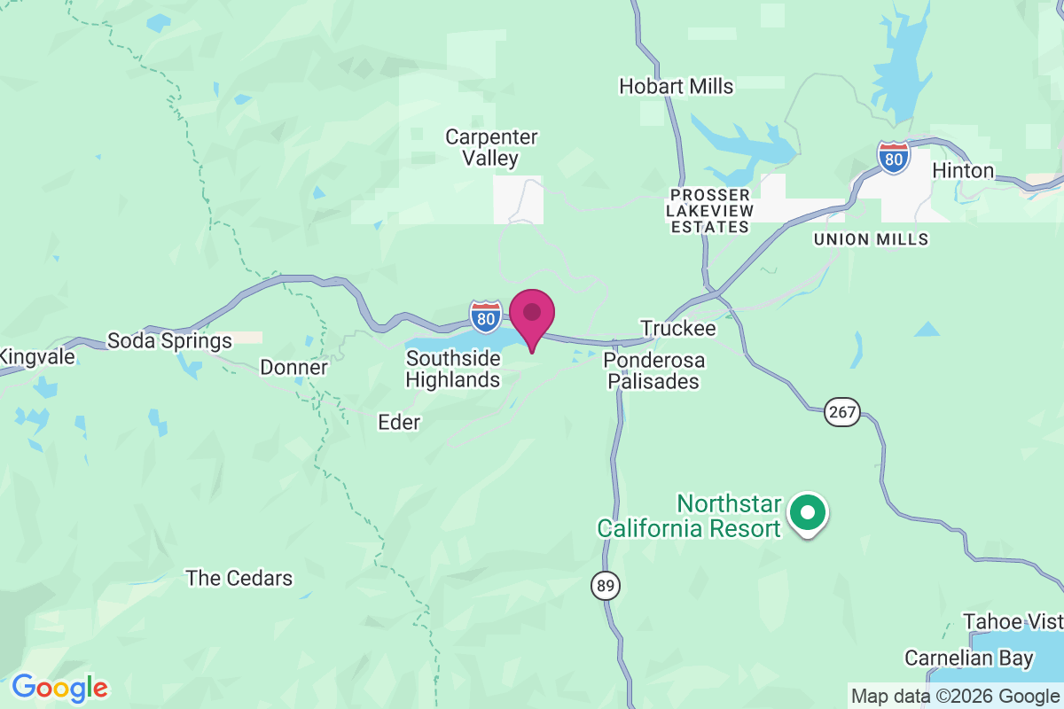 Carte de Donner Pines Tract