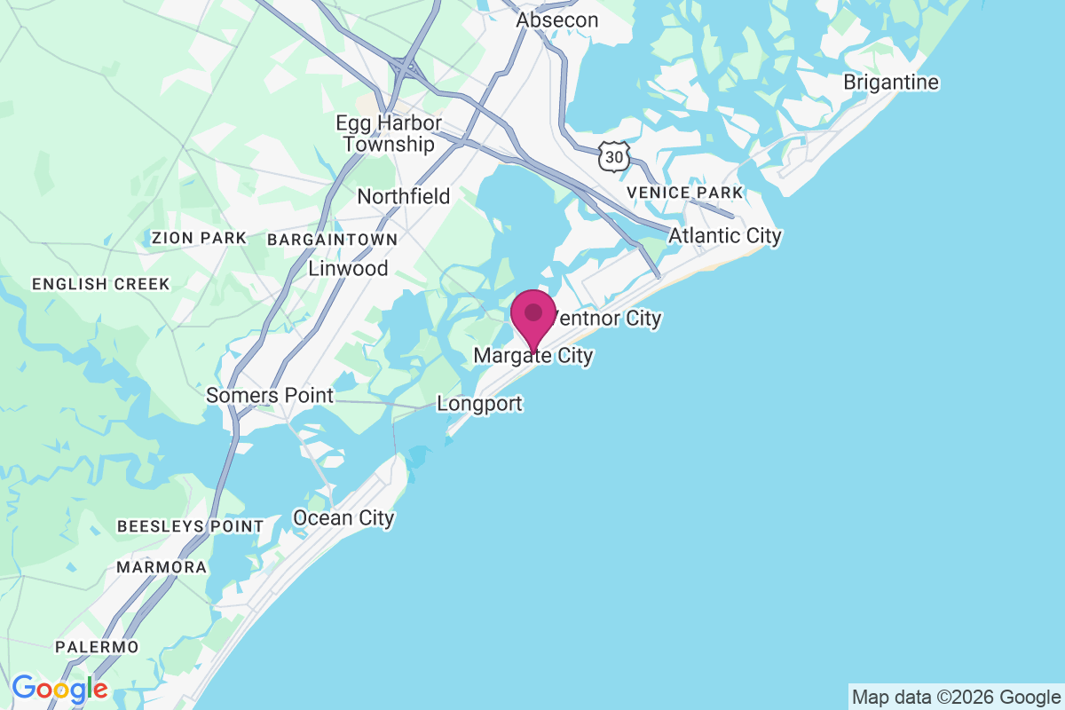 Carte de Margate City