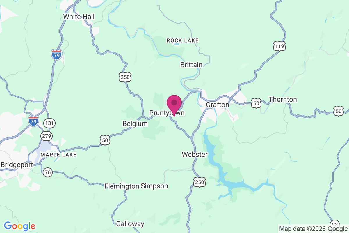 Carte de Pruntytown