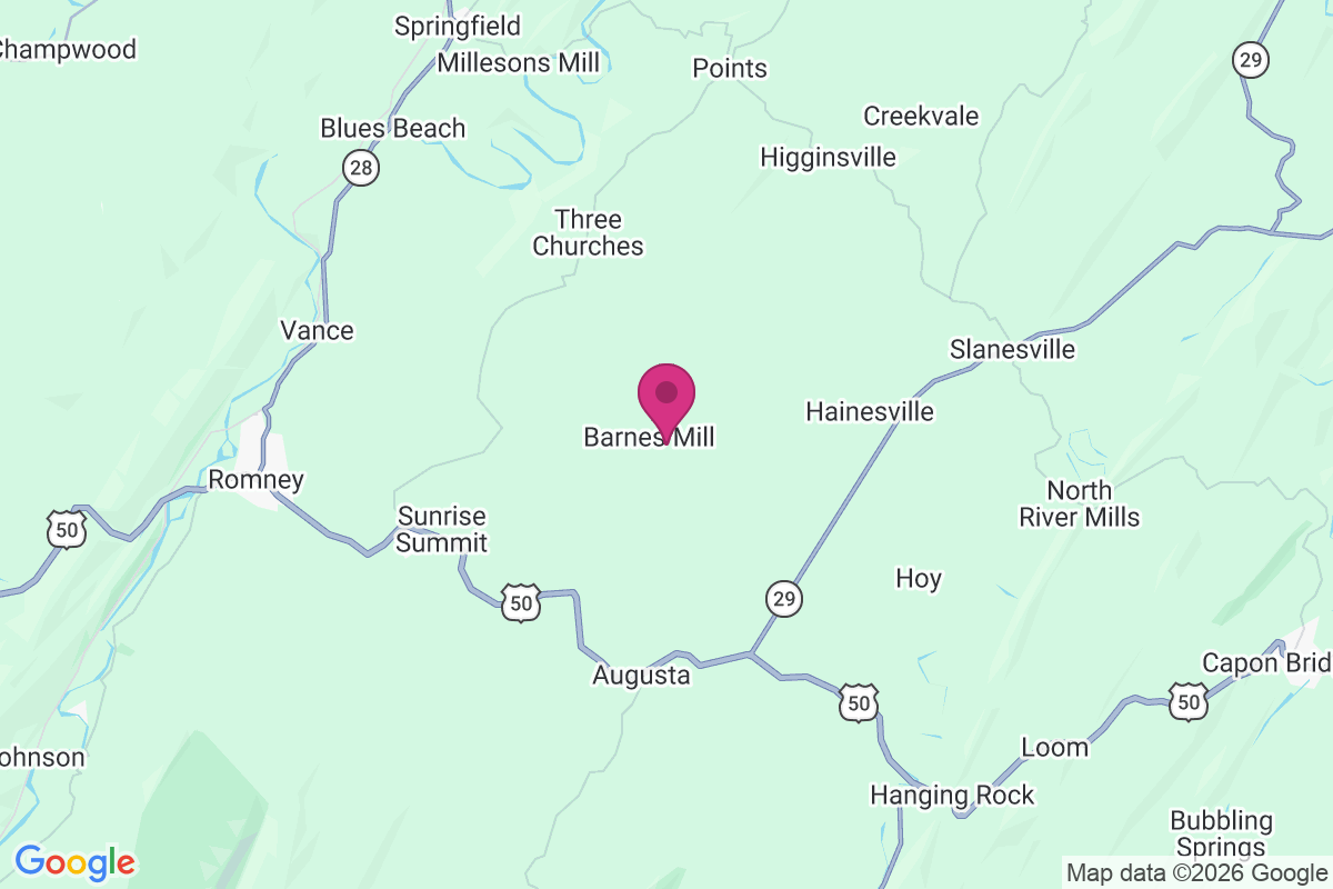Carte de Barnes Mill