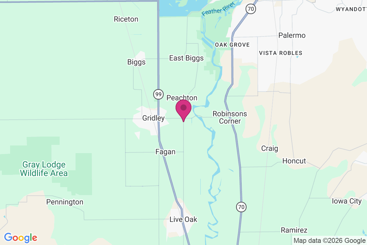 Carte de East Gridley