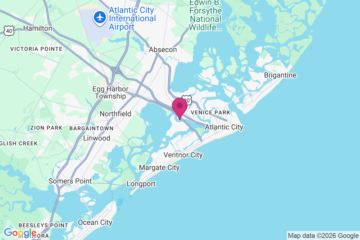 Carte de West Atlantic City