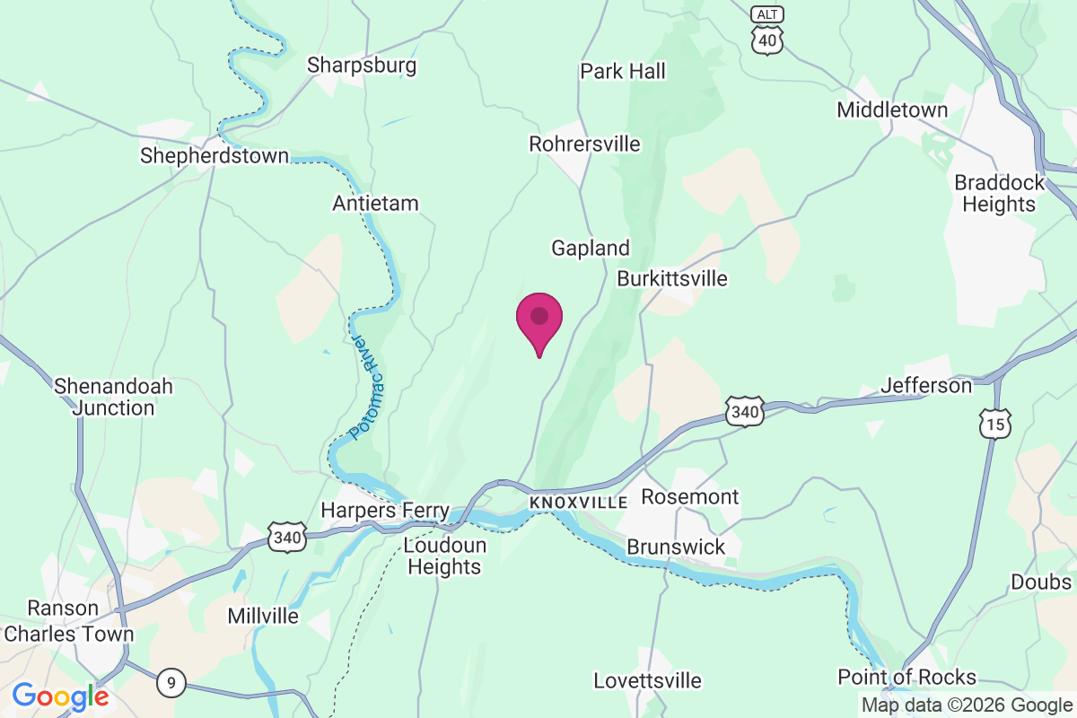 Carte de Yarrowsburg