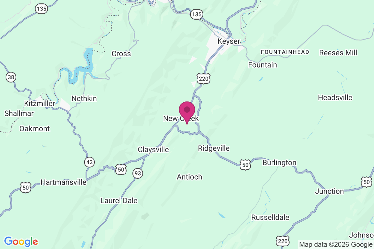 Carte de New Creek