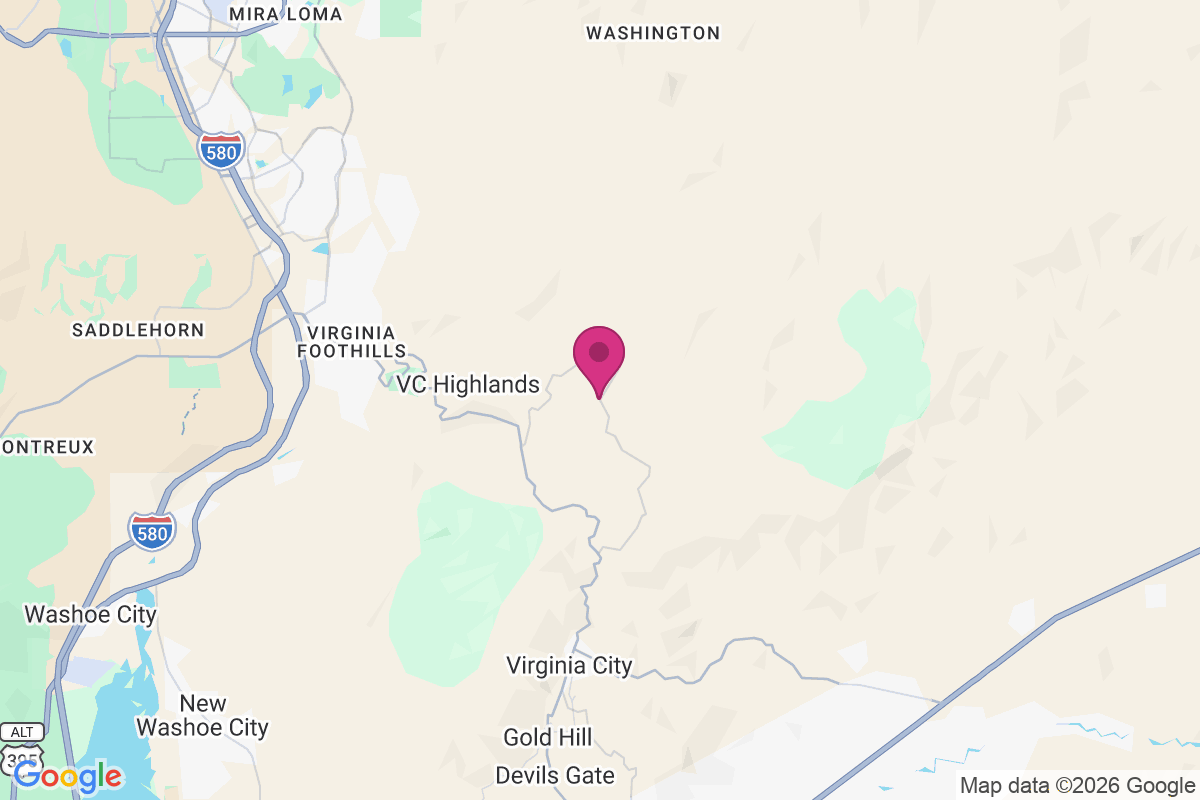 Carte de Virginia City Highlands