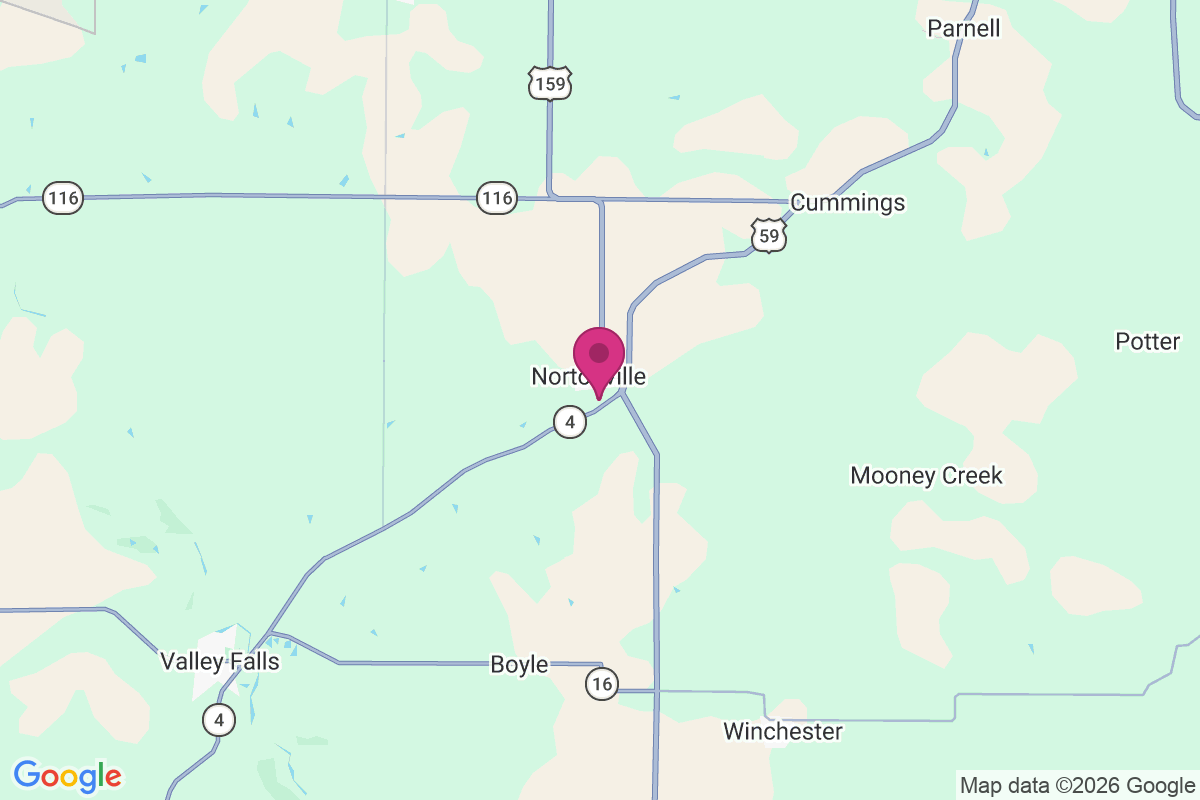 Carte de Nortonville
