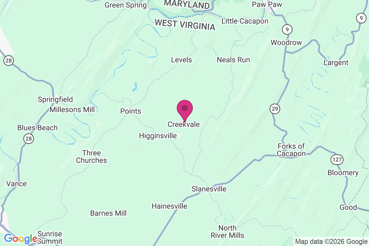 Carte de Creekvale