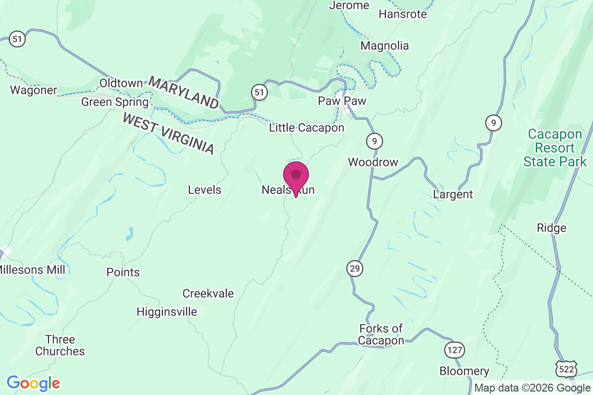 Carte de Neals Run