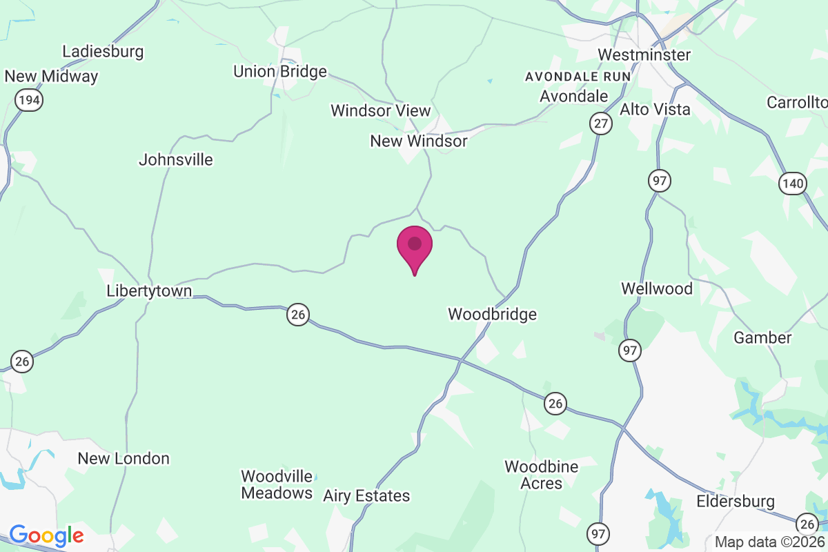 Carte de Sams Creek