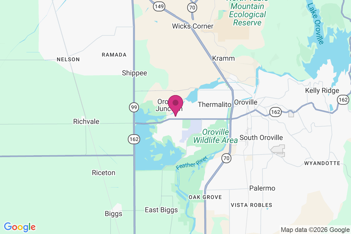 Carte de Oroville Junction