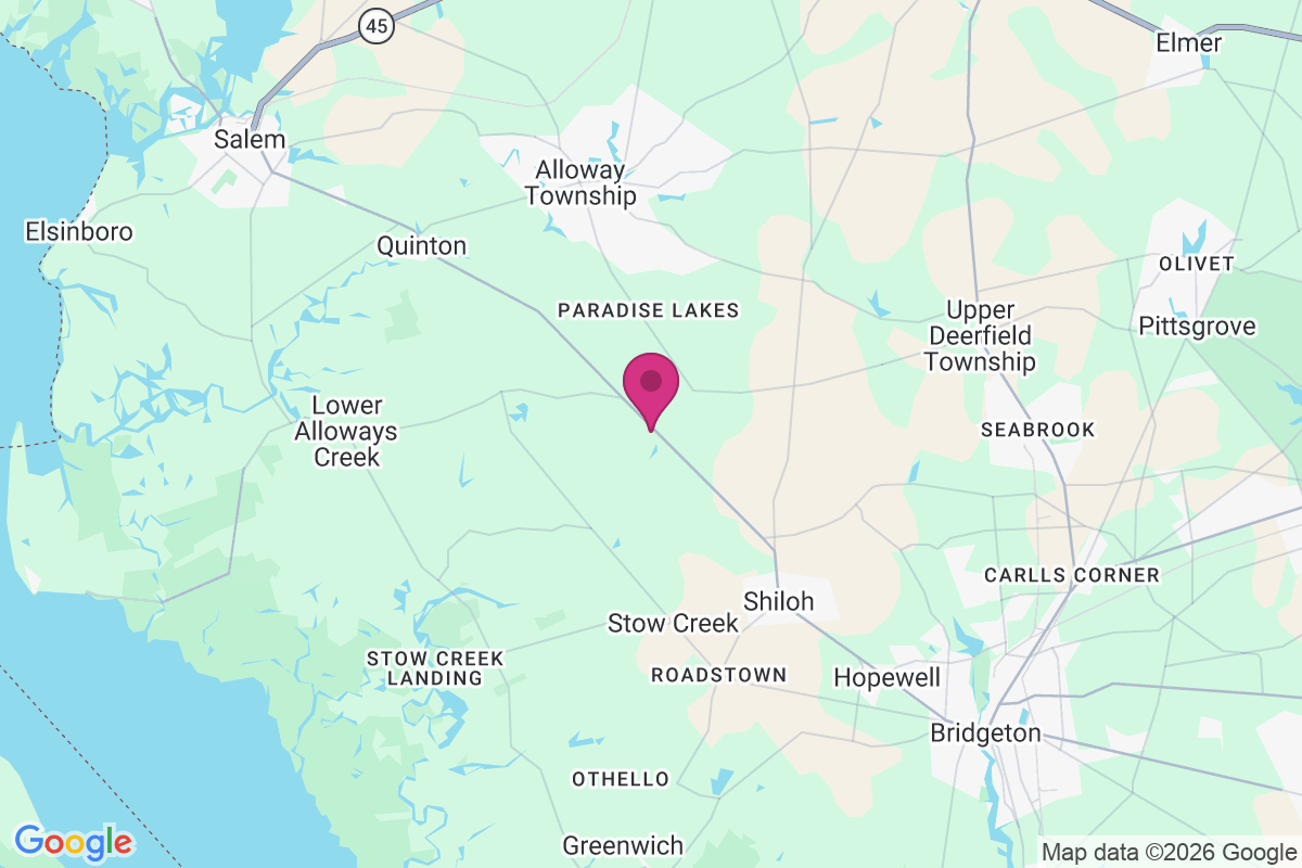 Carte de Pecks Corner