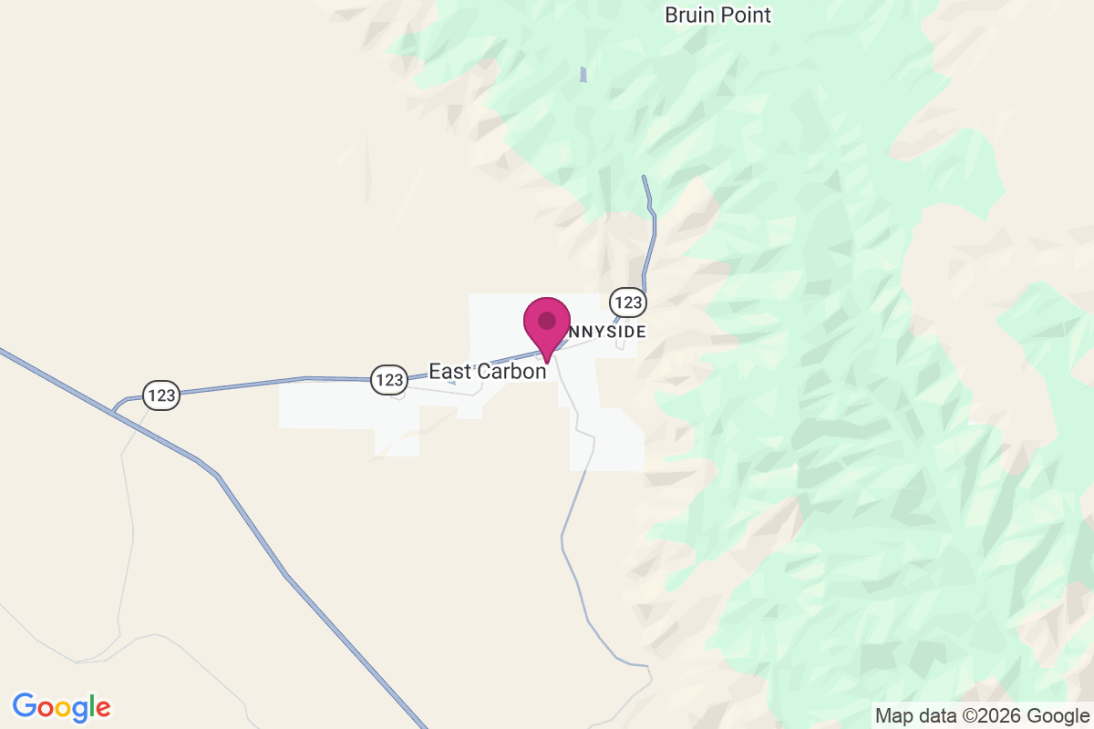Carte de East Carbon City