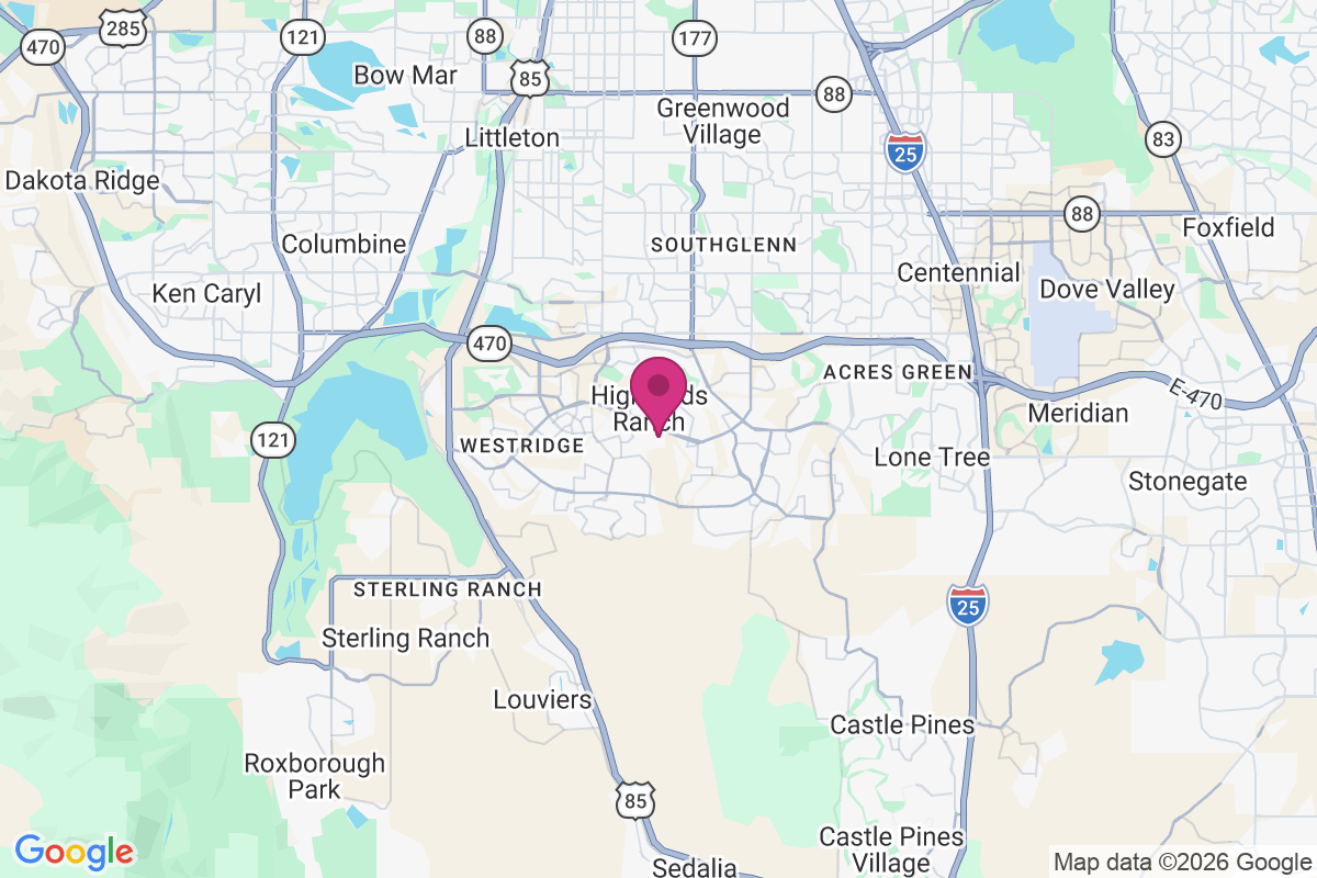 Carte de Highlands Ranch