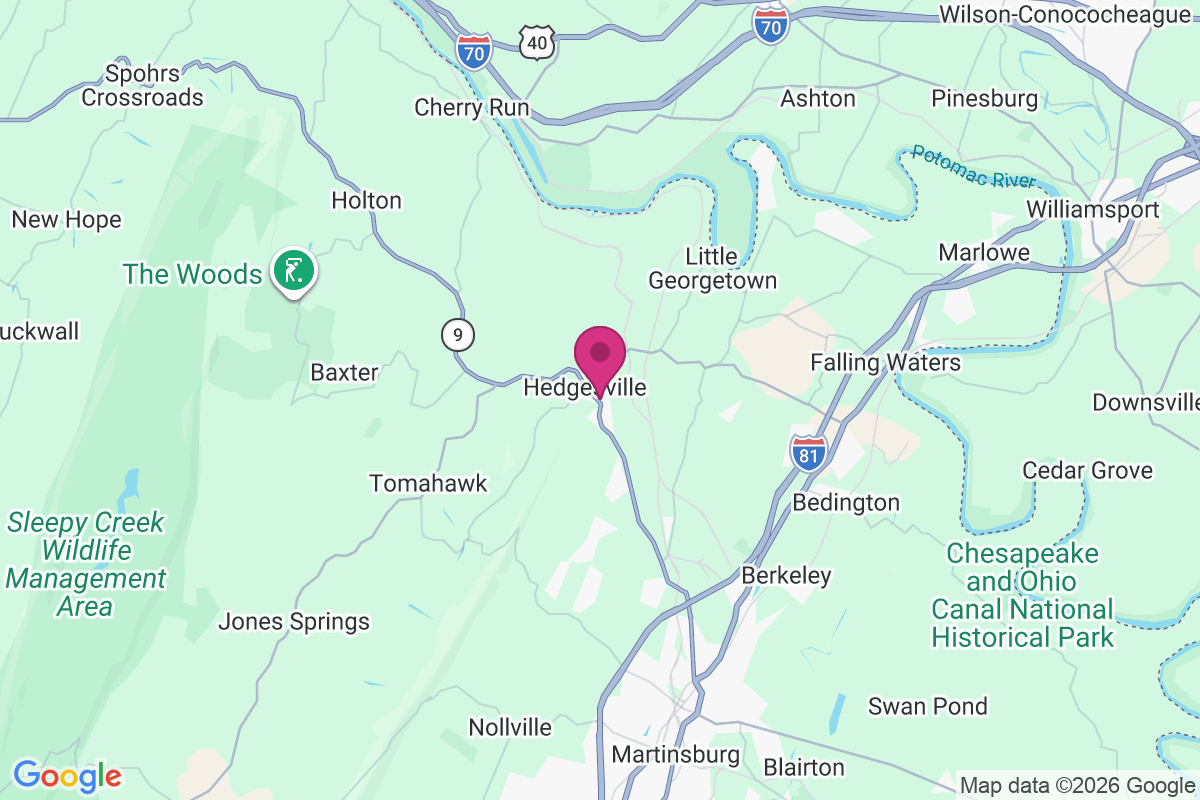 Carte de Hedgesville