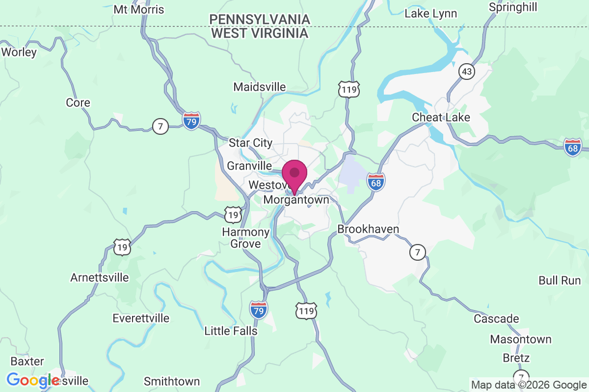 Carte de Morgantown