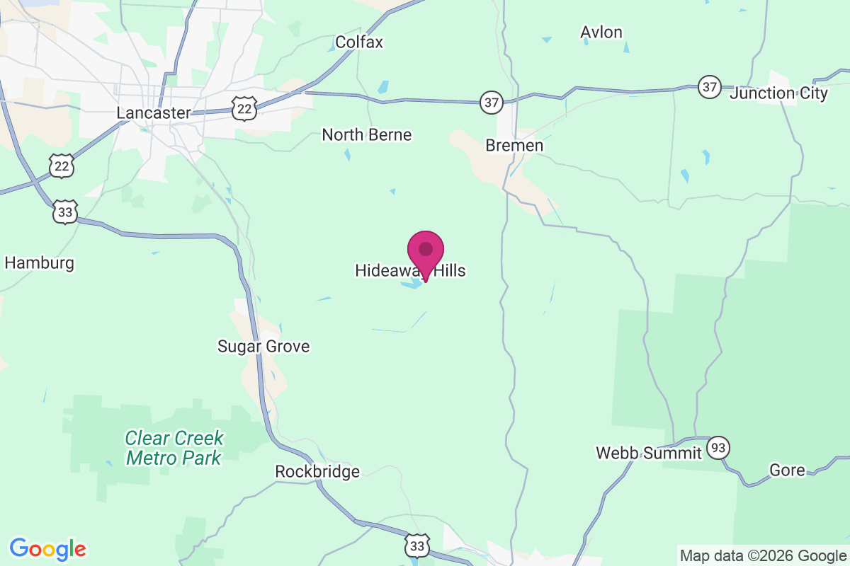 Carte de Hideaway Hills
