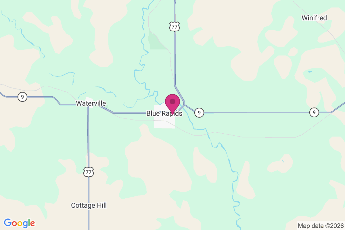 Carte de Blue Rapids