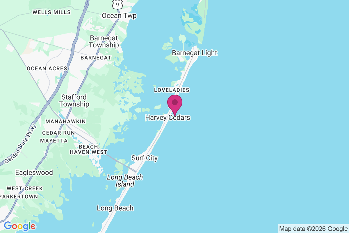 Carte de Harvey Cedars