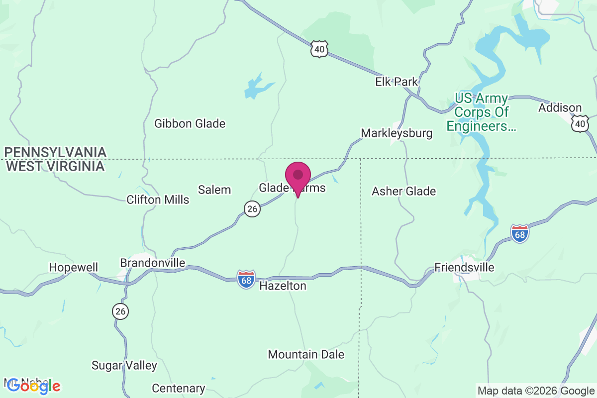 Carte de Glade Farms
