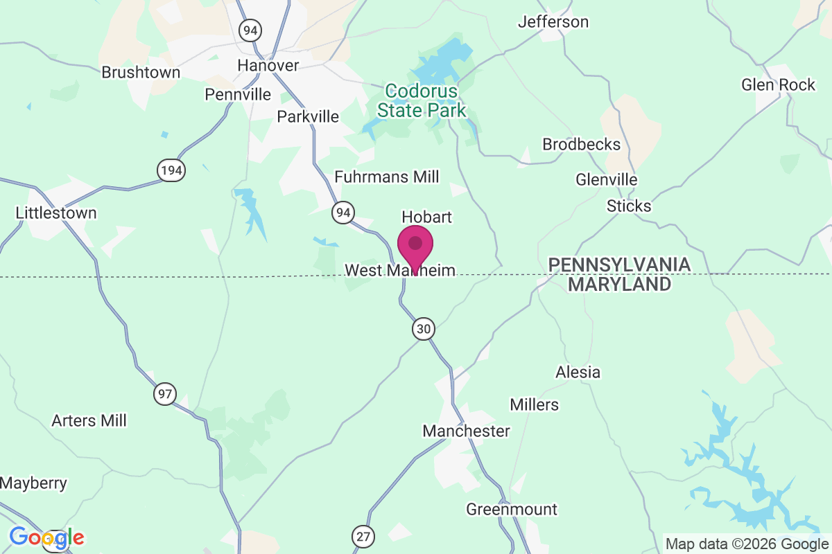 Carte de West Manheim
