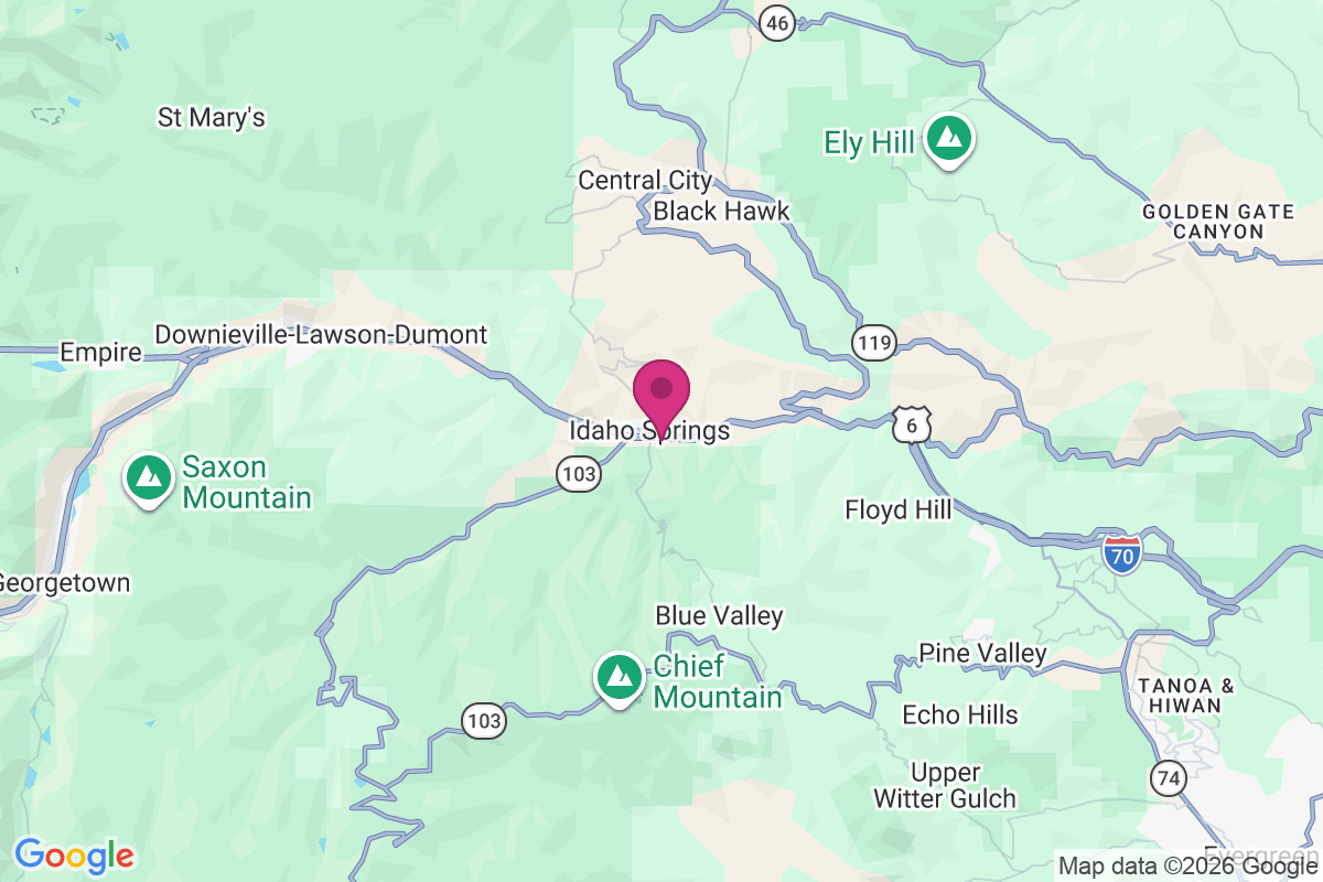 Carte de Idaho Springs